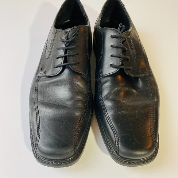 Ecco Black Leather Lace Up Dress Shoes 47 main image 8